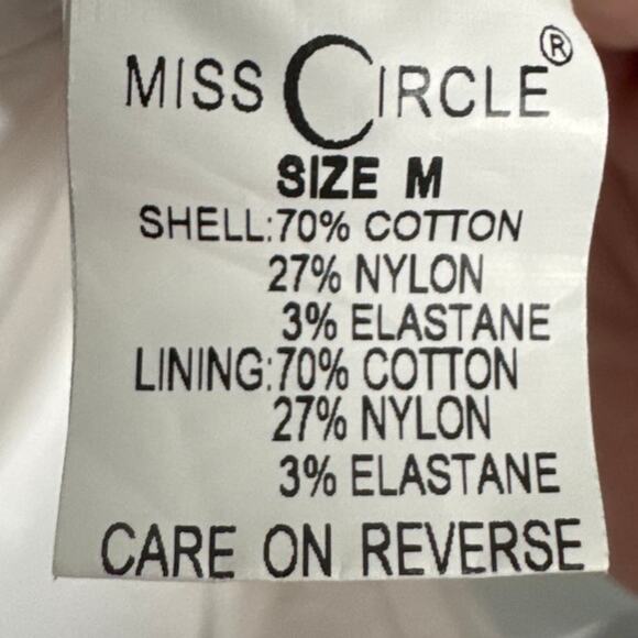 Miss Circle Women's Ruched Strapless Mini Dress White Gold Back Zipper White Out - Picture 9 of 10